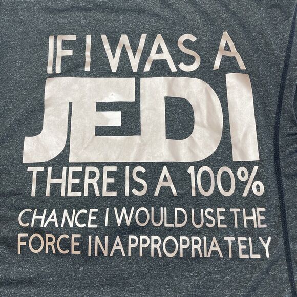 ICYZONE Black Rose Gold Workout Tank Racerback Size L If I Was A Jedi Star Wars - Picture 6 of 8